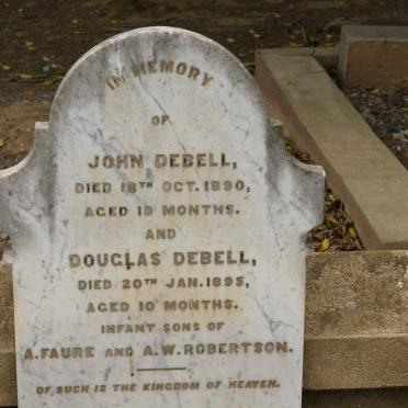 ROBERTSON John Debell -1890 :: ROBERTSON Douglas Debell -1895
