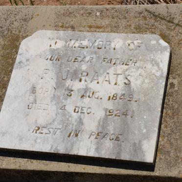 RAATS P.J. 1849-1924