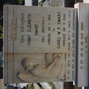 SWART Carel W.P. -1956 &amp; Fanny Elizabeth DROTSKÉ -1955