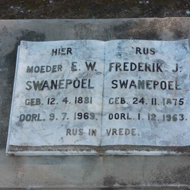 SWANEPOEL Frederik J. 1875-1953 &amp; E.W. 1881-1969