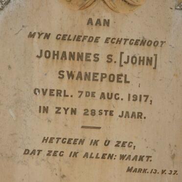 SWANEPOEL Johannes S. -1917