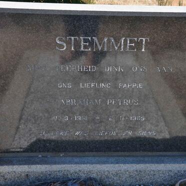 STEMMET Abraham Petrus 1914-1965