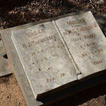 THEUNISSEN H.J. 1862-1941 &amp; M.M.C. ROUX 1871-1940