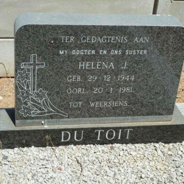 TOIT Helena J., du 1944-1981
