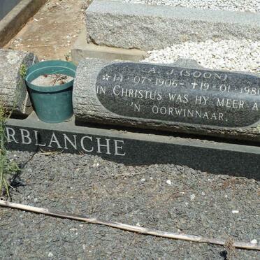 TERBLANCHE A.J. 1906-1980 &amp; Hester Brand 1927-2007