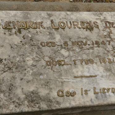 WET Hendrik Lourens, de 1847-1921
