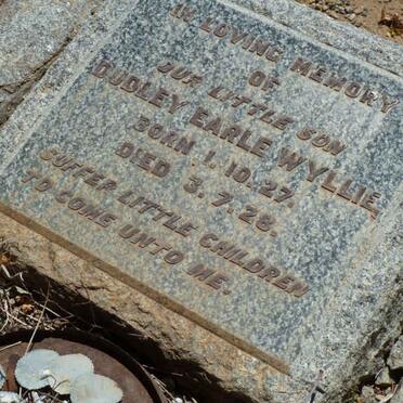 WYLLIE Dudley Earle 1927-1928