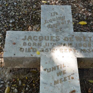 WET Jacques, de 1908-1934