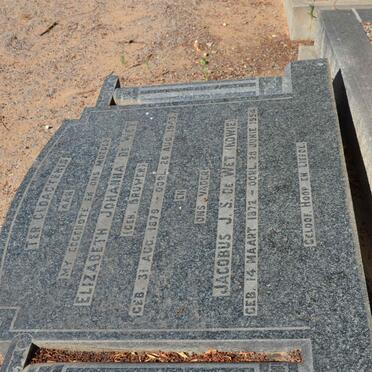 WET Jacobus J.S., de 1872-1954 &amp; Elizabeth Johanna BRUWER 1879-1943