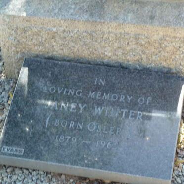 WINTER Janey nee OSLER 1879-1965