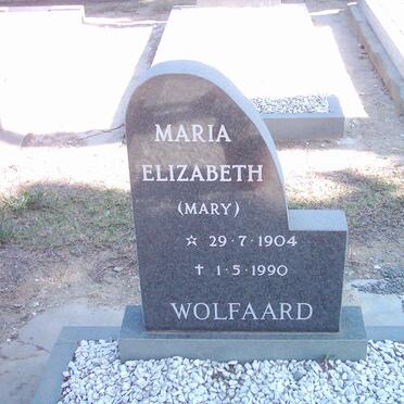 WOLFAARDT Maria Elizabeth 1904-1990