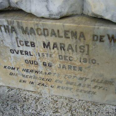 WET Martha Magdalena, de nee MARAIS -1910