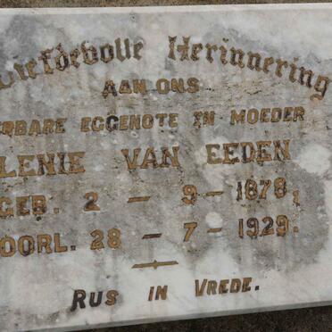 EEDEN Lenie, van 1878-1929