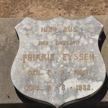 EYSSEN Frikkie 1929-1932