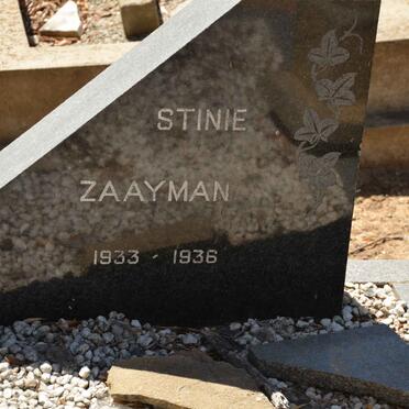 ZAAYMAN Stinie 1933-1936