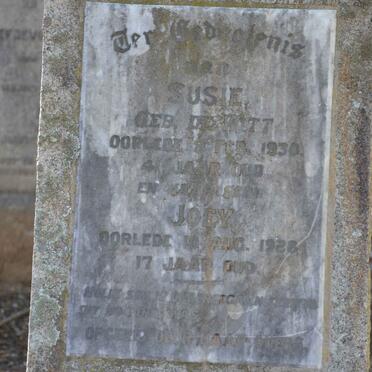 ? Susie nee DE WITT -1930 :: ? Joey -1928