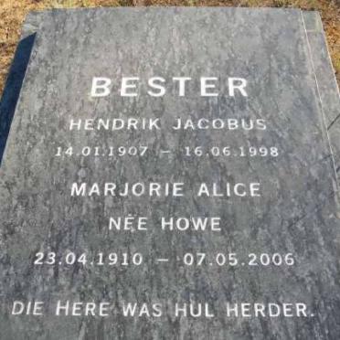 BESTER Marjorie Alice nee HOWE 1910-2006