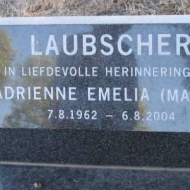 LAUBSCHER Adrienne Emelia nee MARAIS 1962-2004