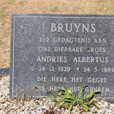 BRUYNS Andries Albertus 1929-1989