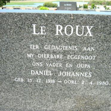 ROUX Daniël Johannes, le 1918-1980