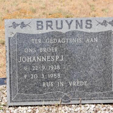 BRUYNS Johannes P.J. 1928-1988