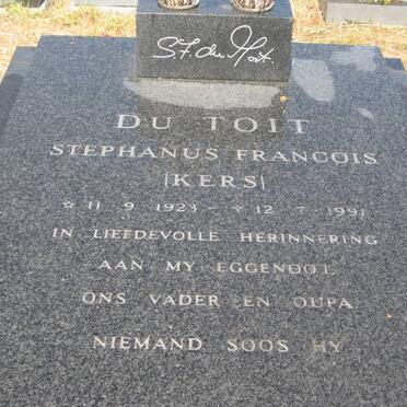 TOIT Stephanus Francois, du 1923-1991