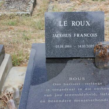 ROUX Jacobus Francois, le 1984-2005