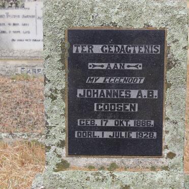 GOOSEN Johannes A.B. 1886-1928