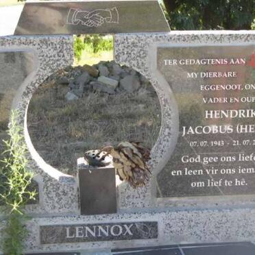 LENNOX Hendrik Jacobus 1943-2010