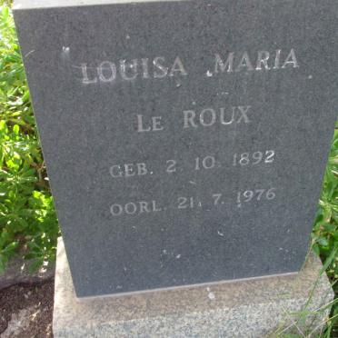 ROUX Louisa Maria, le 1892-1976