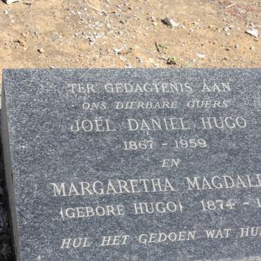 HUGO Joel Daniel 1867-1959 &amp; Margaretha Magdalena HUGO 1874-1964