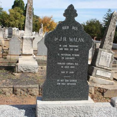 MALAN J.H. -1920