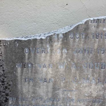 MALAN Anna Johanna, formerly JOUBERT nee MINNAAR 1815-1900