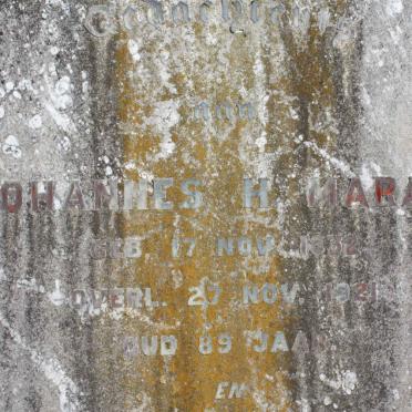 MARAIS Johannes H. 1832-1921