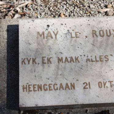 ROUX May, le -1956