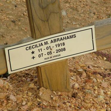 ABRAHAMS Cecilia M. 1918-2008
