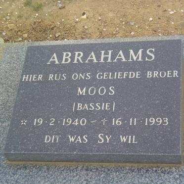 ABRAHAMS Moos 1940-1993