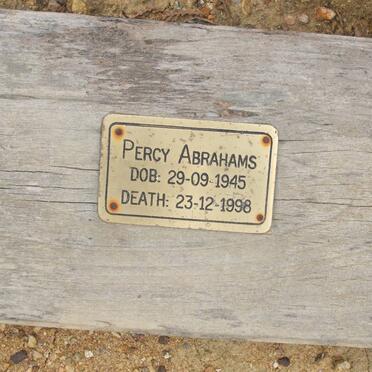 ABRAHAMS Percy 1945-1998