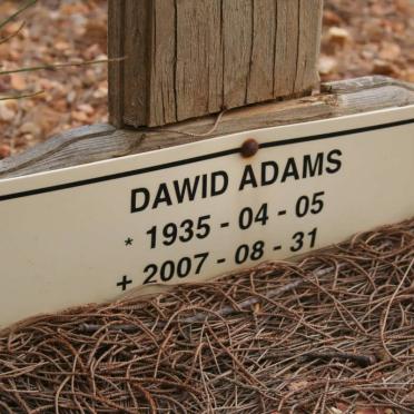 ADAMS Dawid 1935-2007