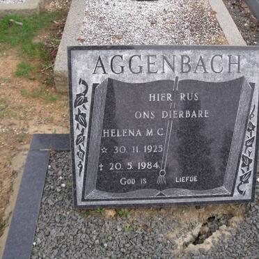 AGGENBACH Helena M.C. 1925-1984