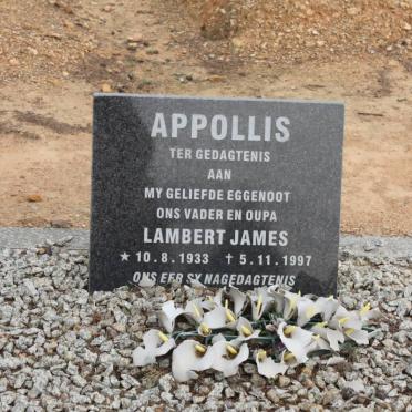 APPOLLIS Lambert James 1933-1997
