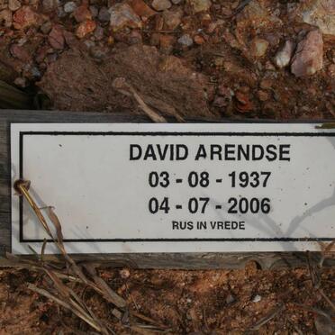 ARENDSE David 1937-2006