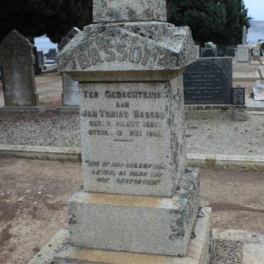 BASSON Jan Tobias 1883-1921