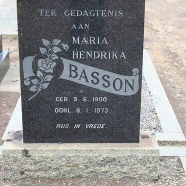 BASSON Maria Hendrika 1900-1973