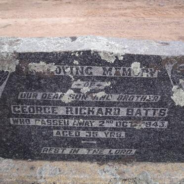BATTS George Richard -1943