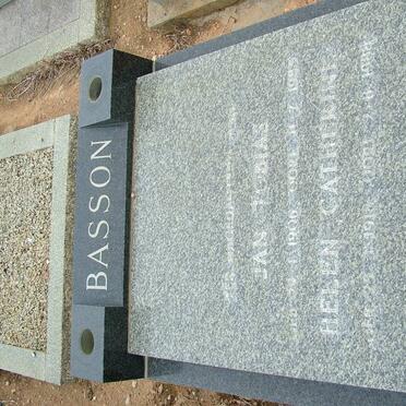 BASSON Jan Tobias 1906-1984 &amp; Helen Catherine 1918-1988