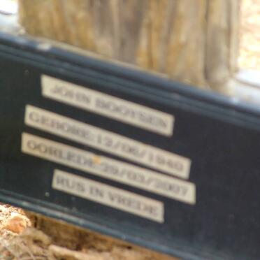 BOOYSEN John 1940-2007