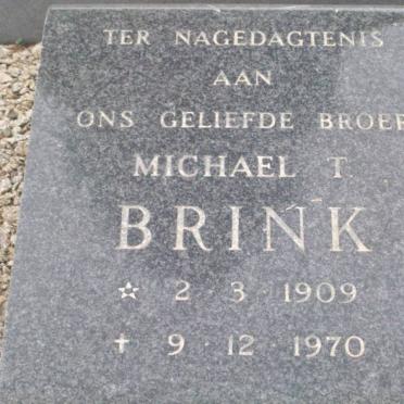 BRINK Michael T. 1909-1970