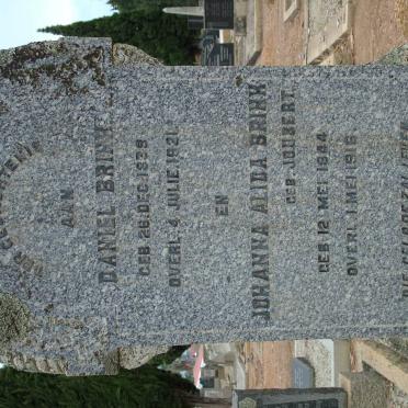 BRINK Daniel  1839-1921 &amp; Johanna Alida JOUBERT 1844-1916