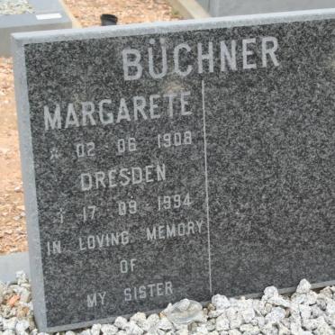 BÜCHNER Margarete nee DRESDEN 1908-1994